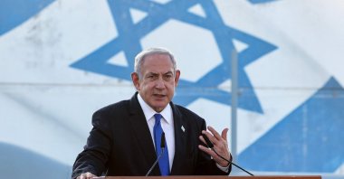 Israeli PM Benjamin Netanyahu speaks at a program in Rishon LeZion, Israel, July 5, 2023. (AFP Photo)