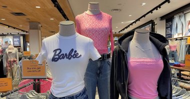 Barbie-themed merchandise on display at a mall in Glendale, California, U.S. July 17, 2023. (Reuters Photo)