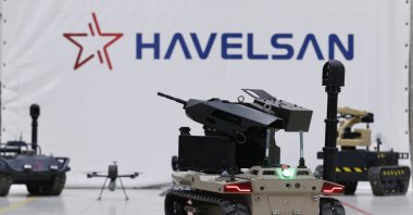 Havelsan&#039;s Barkan UGV seen at the company facility, Ankara, Türkiye, May 23, 2021. (AA Photo)