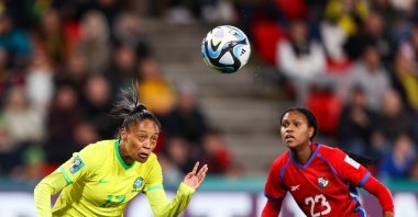 Brazil's Ary Borges scores the 4-0 goal during the FIFA Women's World Cup Group F match between against Panama, Adelaide, Australia, July 24, 2023. (EPA Photo)