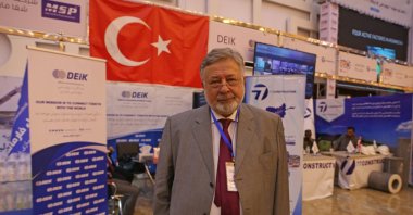 Former Ambassador and Afghanistan Representative of the Organization of Islamic Cooperation (OIC) Hüseyin Avni Botsalı poses during an interview at the Imam Abu Hanifa International Trade and Industry Fair in the capital Kabul, Afghanistan, July 25, 2023. (AA Photo)
