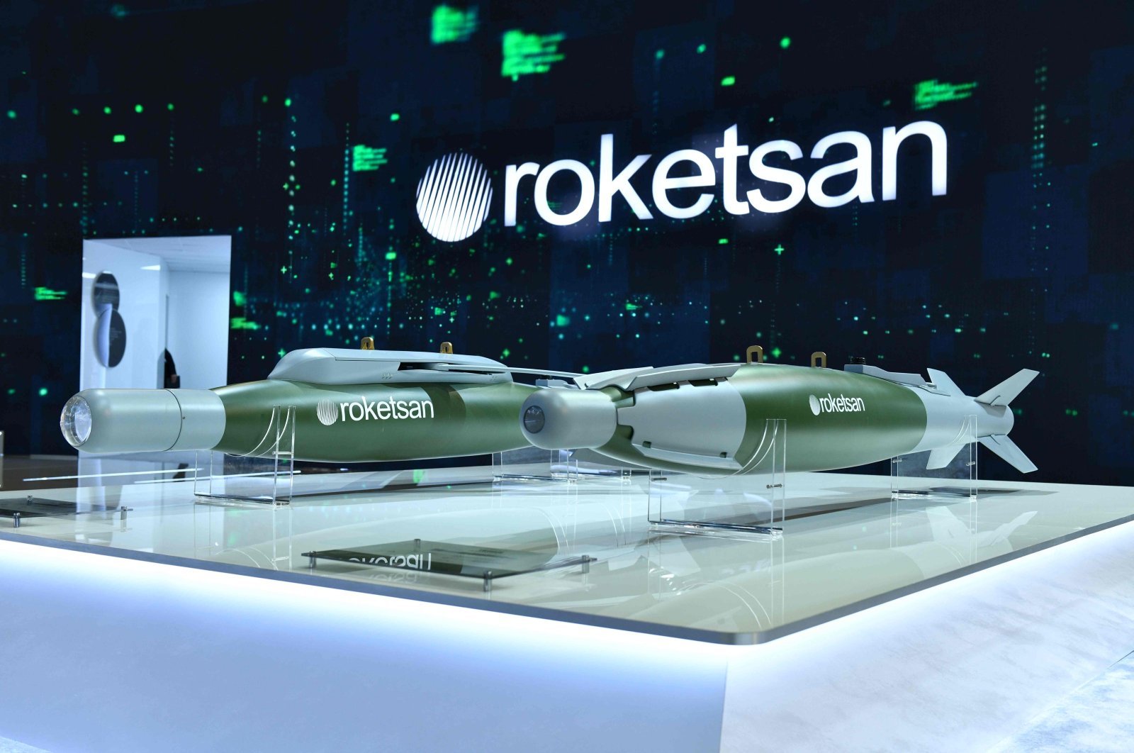 Roketsan took its place at the International Defense Industry Fair IDEF&#039;23 with its UMTAS GM, MAM-L IIR, MAM-T IIR, SİPER, UHA-230, Mobile Air Defense System and KMC-U products exhibited for the first time, Istanbul, Türkiye, July 25, 2023. (Roketsan via AA Photo)