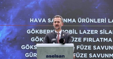  The head of the Presidency of Defense Industries (SSB) Haluk Görgün speaks at the 16th International Defense Industry Fair (IDEF) in Istanbul, Wednesday, July 26, 2023. (AA Photo)