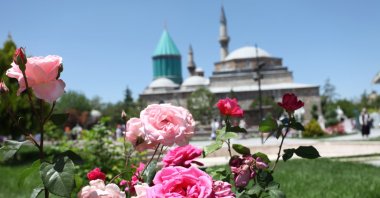 The Mevlana Museum (Mevlana Müzesi), also known as the Green Mausoleum or Green Dome, Konya, Türkiye, Oct. 16, 2019. (Shutterstock File Photo)