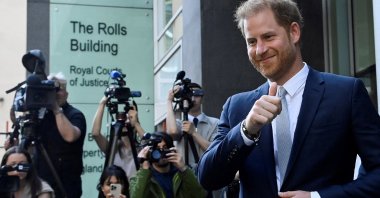 Britain's Prince Harry, Duke of Sussex, departs the Rolls Building of the High Court in London, U.K., June 7, 2023. (Reuters Photo)