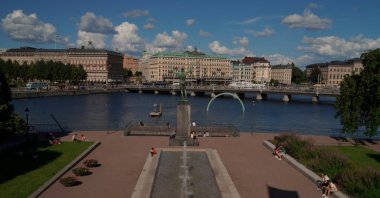 A general view of central Stockholm, Sweden, July 14, 2023. (Reuters Photo)