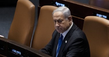Israeli PM Benjamin Netanyahu attends a session of the Knesset, in Jerusalem, July 24, 2023. (AP Photo)