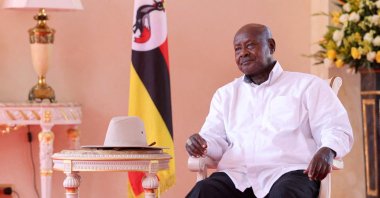 Ugandan President Yoweri Museveni in Entebbe, Uganda, July 12, 2023. (Rueters Photo)