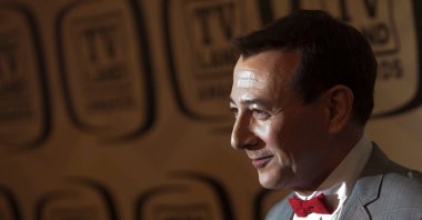 Paul Reubens&#039; &quot;Pee-wee Herman&quot; arrives for the TV Land Awards 10th Anniversary at the Lexington Avenue Armory in New York, U.S., April 14, 2012. (Reuters Photo)