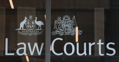 A view of the Law Courts in Sydney, Australia, Oct. 7, 2021. (AP Photo)
