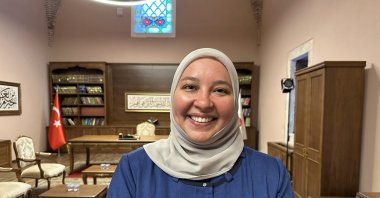 A psychiatrist from Stanford University School of Medicine, and also the Director of the Stanford Muslim Mental Health &amp; Islamic Psychology Lab, Rania Awaad, made statements to an Anadolu Agency (AA) correspondent regarding healing houses dating back to the Ottoman era, California, U.S., July 28, 2023. (AA Photo)