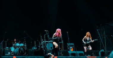 The all-women Turkish rock band Marla performs live. (AA Photo)