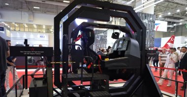 Vehicles and platforms developed by Turkish defense companies are on display at IDEF 2023 fair, in Istanbul, Türkiye, July 26, 2023. (IHA Photo)