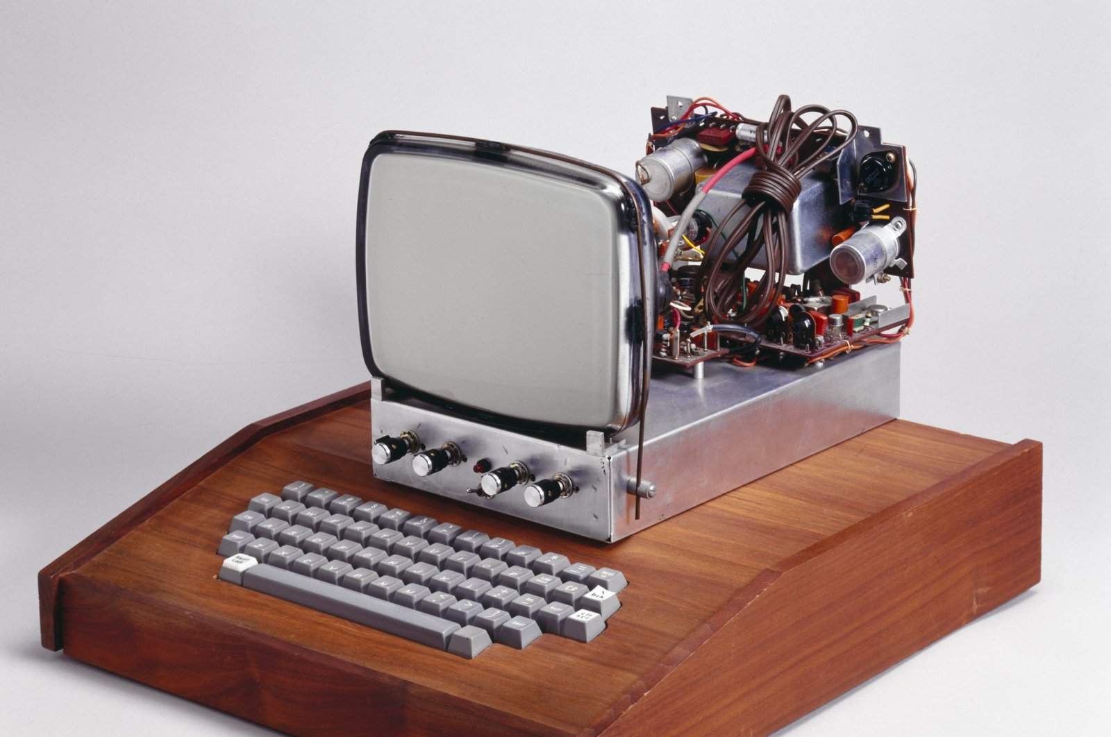 The first computer made by Apple Computers, was devised in a bedroom by Steve Wozniak and Steve Jobs. (Getty Images)