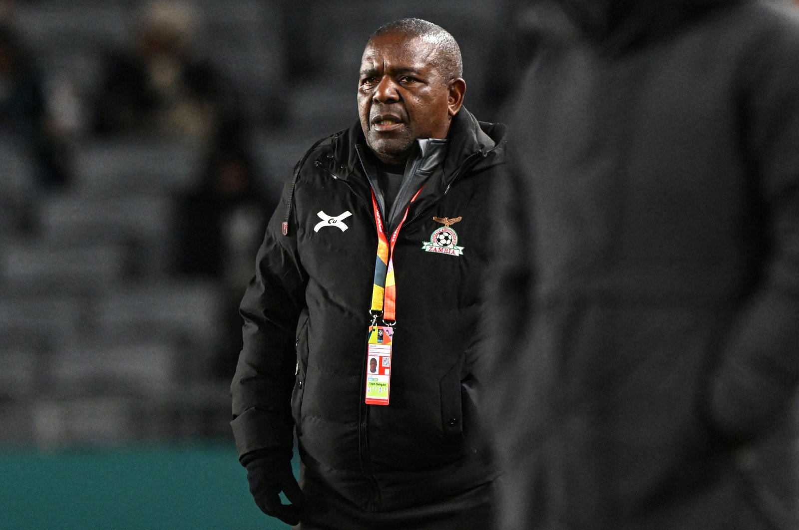 Zambia&#039;s coach Bruce Mwape looks on during a 2023 Women&#039;s World Cup match against Spain, Auckland, New Zealand, July 26, 2023. (AFP Photo)