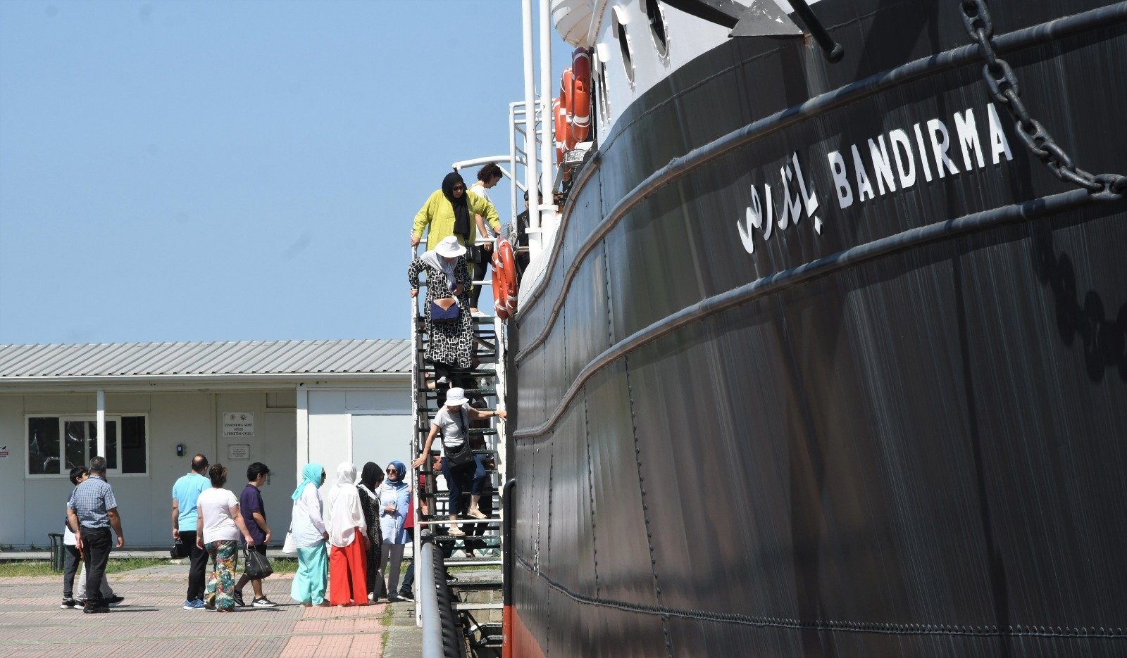 The museum of Bandırma Ferry, a replica of the SS Bandırma, Samsun, Türkiye, Aug. 6, 2023. (DHA Photo)