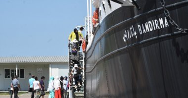 The museum of Bandırma Ferry, a replica of the SS Bandırma, Samsun, Türkiye, Aug. 6, 2023. (DHA Photo)