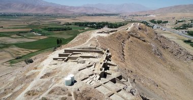 The excavations in Çavuştepe Castle suggest that the Urartians constructed special support walls to safeguard the fortress against earthquakes, Van, Türkiye, Aug. 6, 2023. (AA Photo)
