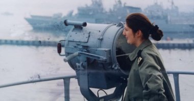 The undated photo shows the first woman admiral in the Turkish Armed Forces (TSK), Staff Col. Gökçen Fırat." (AA Photo)