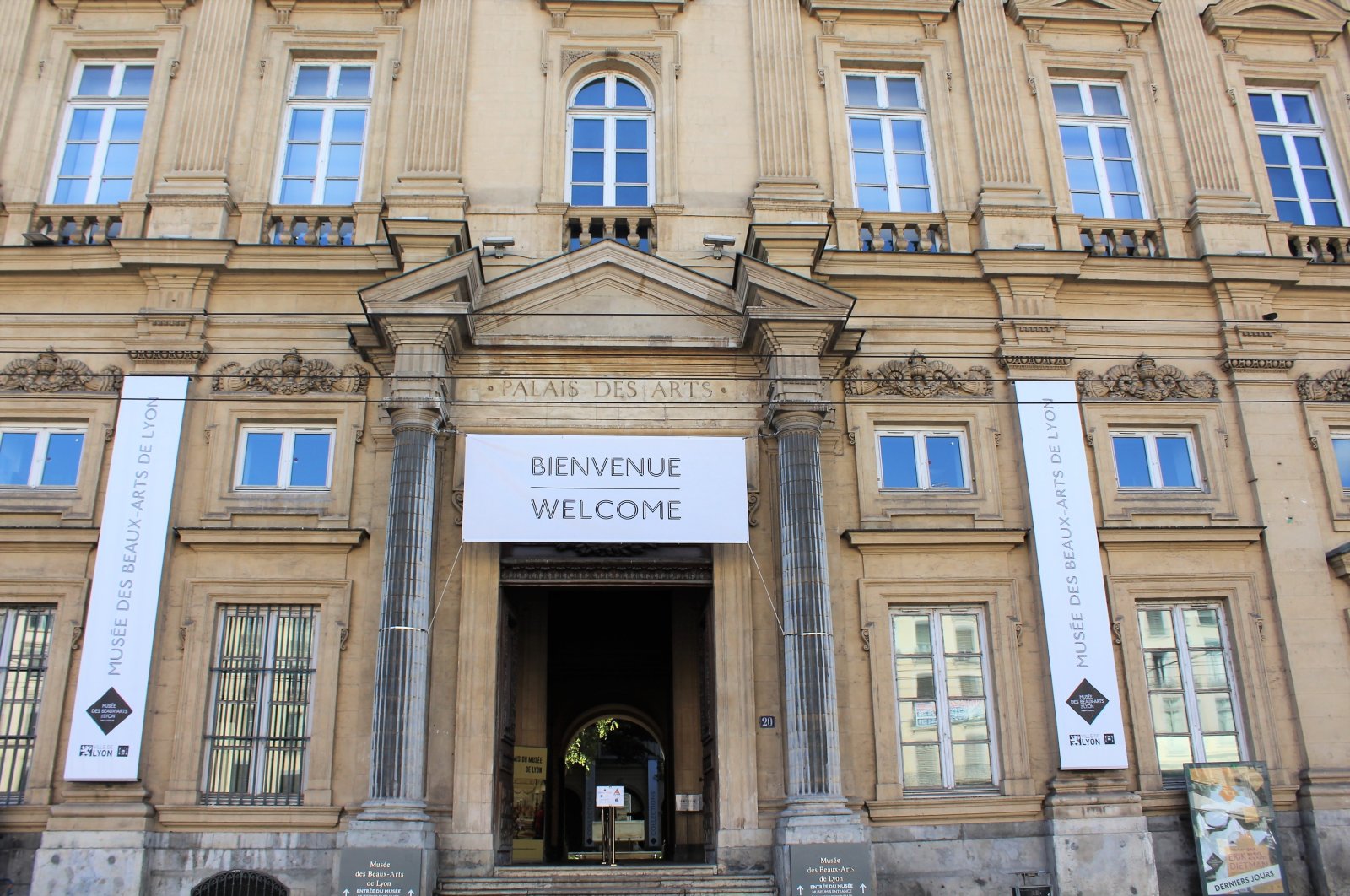 The entrance of the fine arts museum, Lyon, France. (Shutterstock Photo)