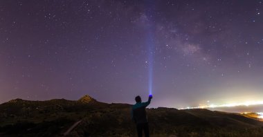 A view of the stars during the Perseid meteor shower in Bodrum, Türkiye, April 25, 2018. (Shutterstock photo)