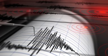 Seismograph with paper in action and earthquake in this undated file photo. (Shutterstock File Photo)