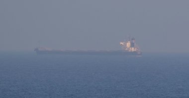 A grain ship carrying Ukrainian grain is seen in the Black Sea, amid Russia's attack on Ukraine, near the Ukrainian port of Odesa, Ukraine, Nov. 2, 2022. (Reuters Photo)