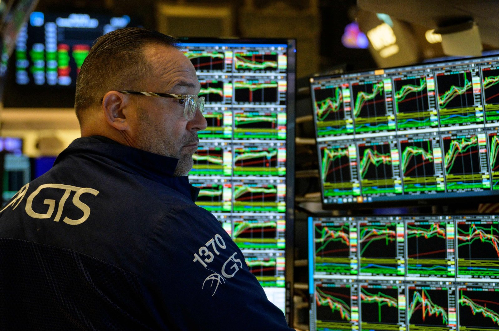 Traders work the floor of the New York Stock Exchange in New York City, U.S., July 25, 2023. (AFP Photo)