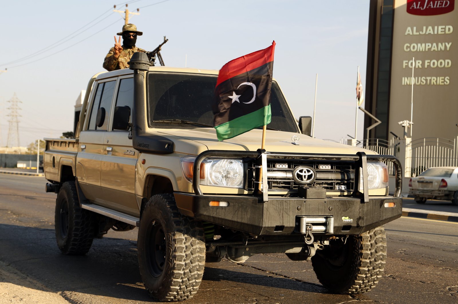 Libyan forces participate in a military parade in the city of Misrata on Aug. 9, 2022. (AP File Photo)
