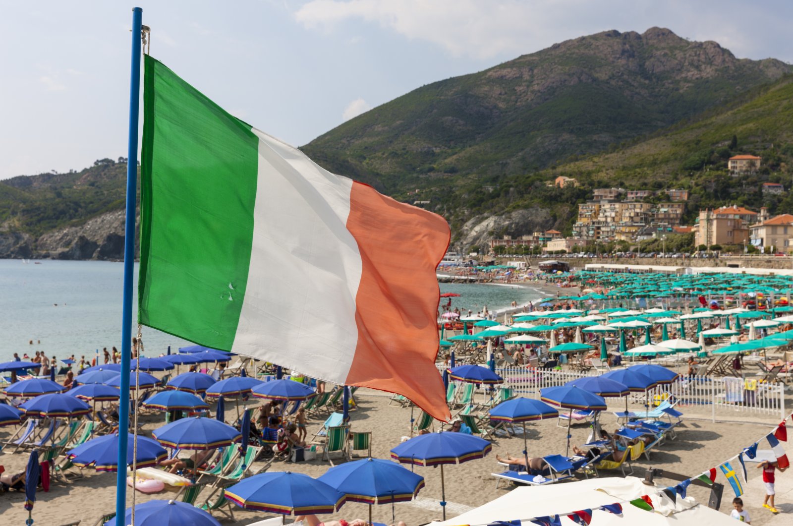 A beach in Levanto, Italy, in this undated file photo. (Getty Images, File Photo)