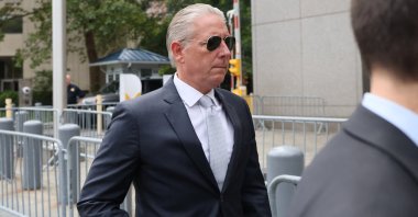 Charles McGonigal, a former FBI official who has been charged with working for sanctioned Russian oligarch Oleg Deripaska, arrives at Federal Court, New York City, U.S., Aug. 15, 2023. (Reuters Photo)