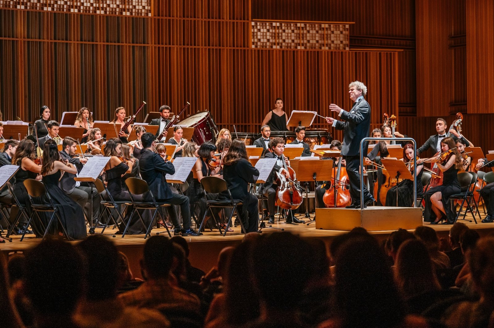 The Turkish National Youth Philharmonic Orchestra (TYPO) during a performance. (Photo courtesy of Sabancı Foundation)