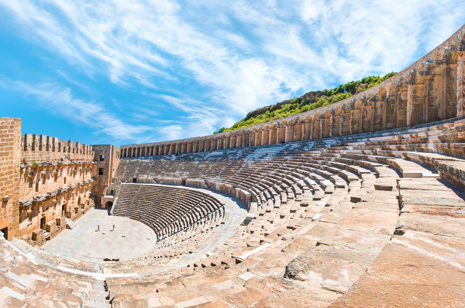 The Roman amphitheater of Aspendos, Antalya, southern Türkiye. (Shutterstock Photo)
