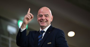 Gianni Infantino during the Women&#039;s World Cup round of 16 match between Australia and Denmark at Stadium Australia, Sydney, Australia, Aug. 07, 2023. (Getty Images Photo)
