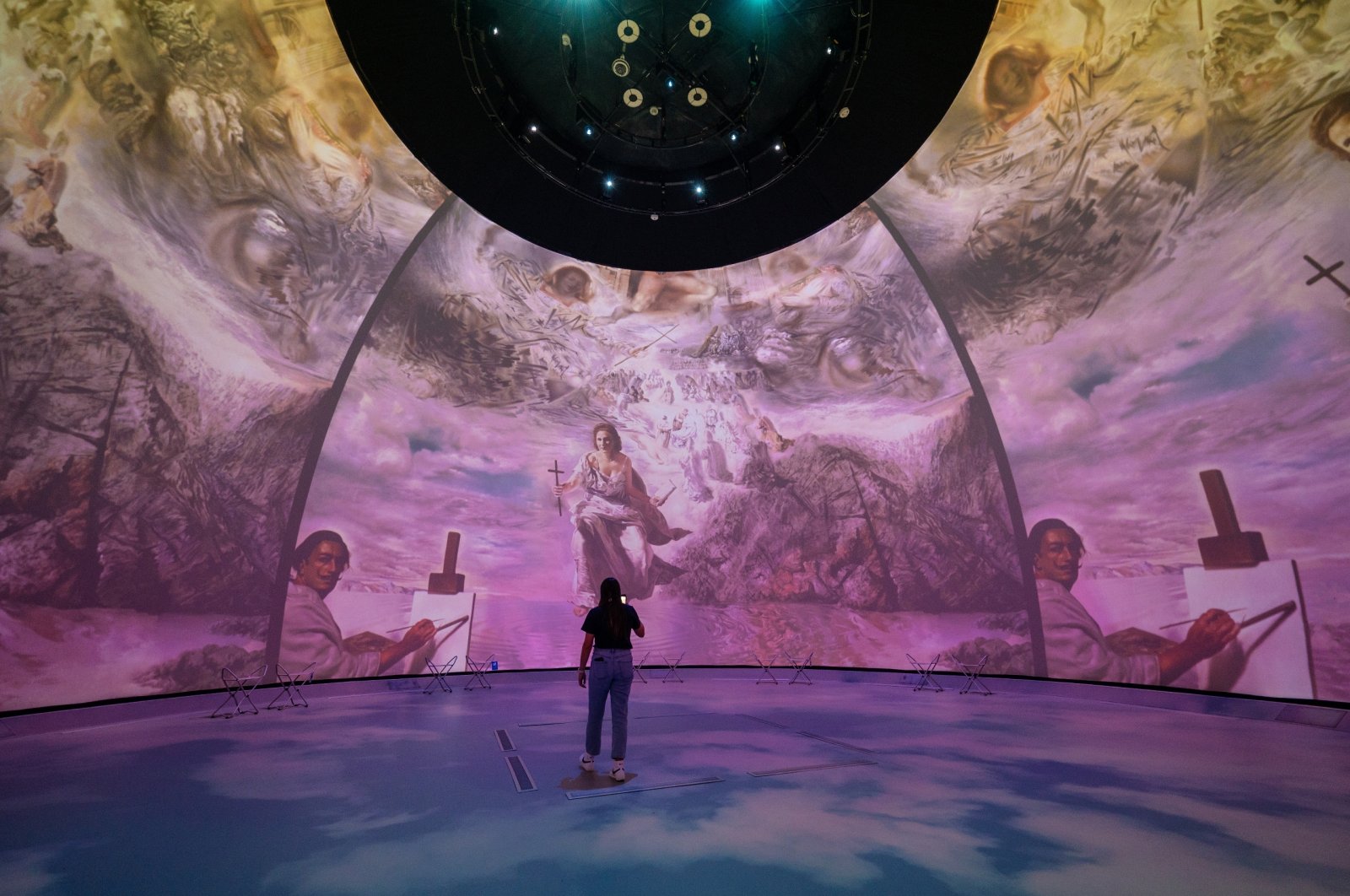 In the new Dali Dome, visitors in Florida will be able to immerse themselves in surrealism, Florida, U.S., Aug. 2, 2023. (dpa Photo)