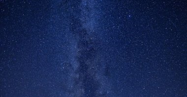 Part of the Milky Way is seen in the night sky in northern Germany. (dpa Photo)