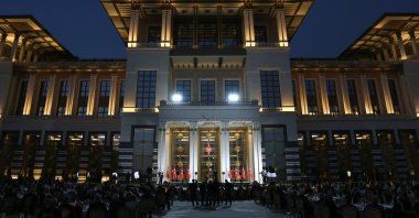 President Recep Tayyip Erdoğan speaks at an event in the capital Ankara, Türkiye, Aug. 8, 2023. (AA Photo)