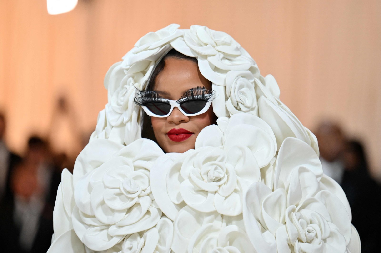 Barbadian singer/actress Rihanna arrive for the 2023 Met Gala at the Metropolitan Museum of Art, New York, U.S., May 1, 2023. (AFP Photo)