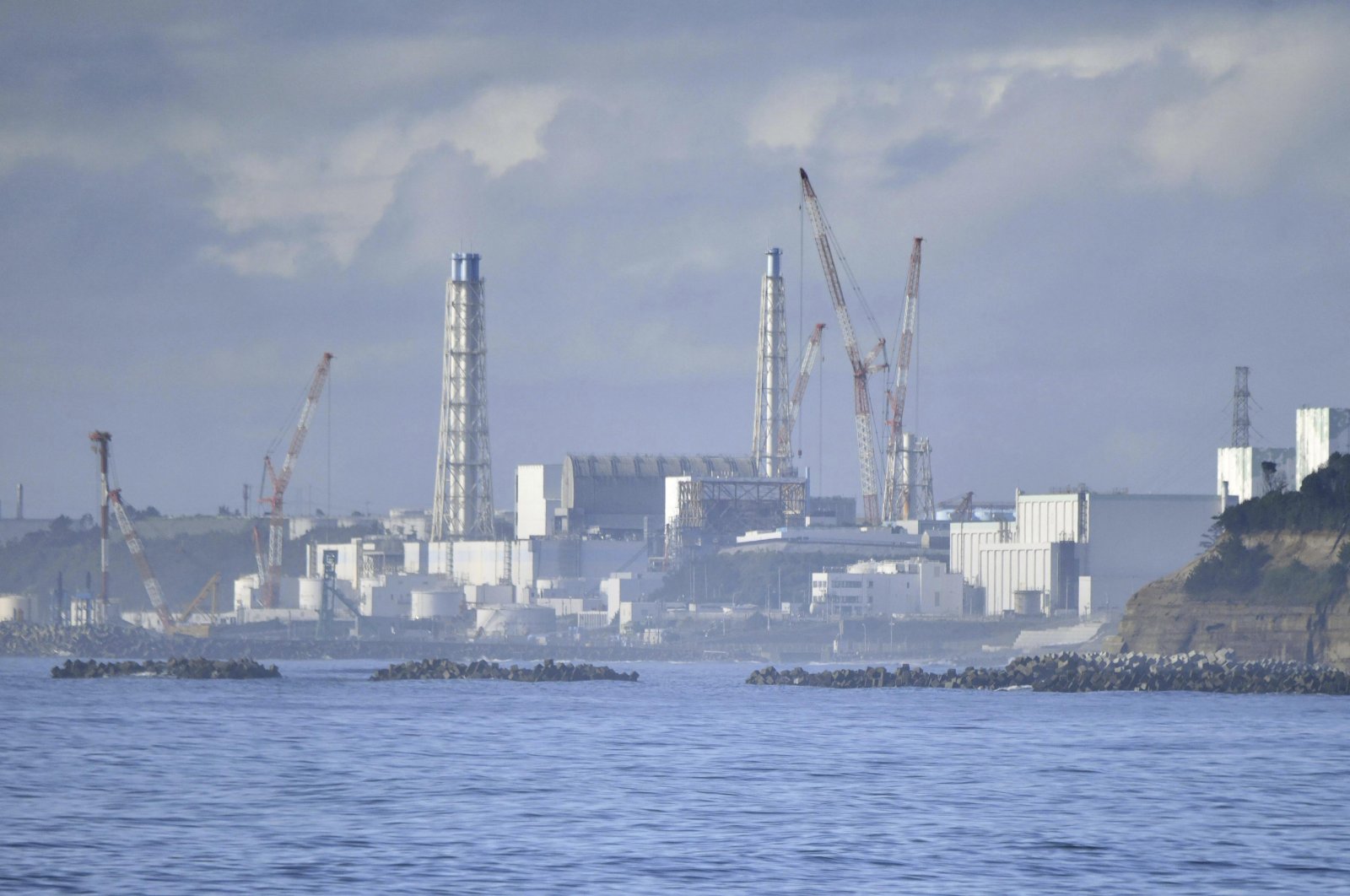 Fukushima Daiichi nuclear plant is seen from Namie, Fukushima prefecture, Japan, Aug. 22, 2023. (AP Photo)