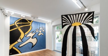 The artworks from Belkıs Balpınar&#039;s solo exhibition &quot;Relative Points of View.&quot; (Photo courtesy of Anna Laudel Düsseldorf)