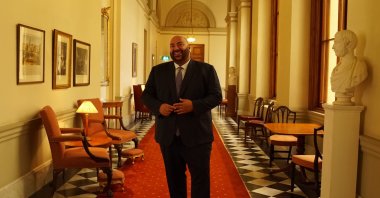 Kenan Poleo, who serves as the British Consul General to Istanbul and Trade Commissioner for Eastern Europe and Central Asia, Istanbul, Türkiye, Aug. 17, 2023. (Photo by Eyüp Kaymak, Serkan Hervenik)