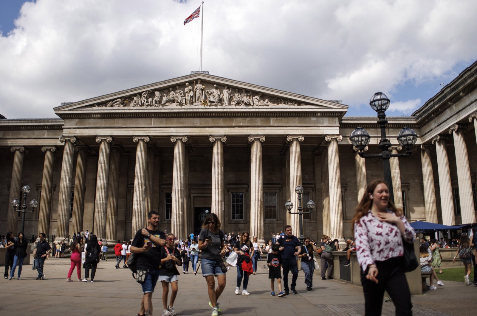 People visit the British Museum in London, U.K., Aug. 17, 2023. (EPA Photo)