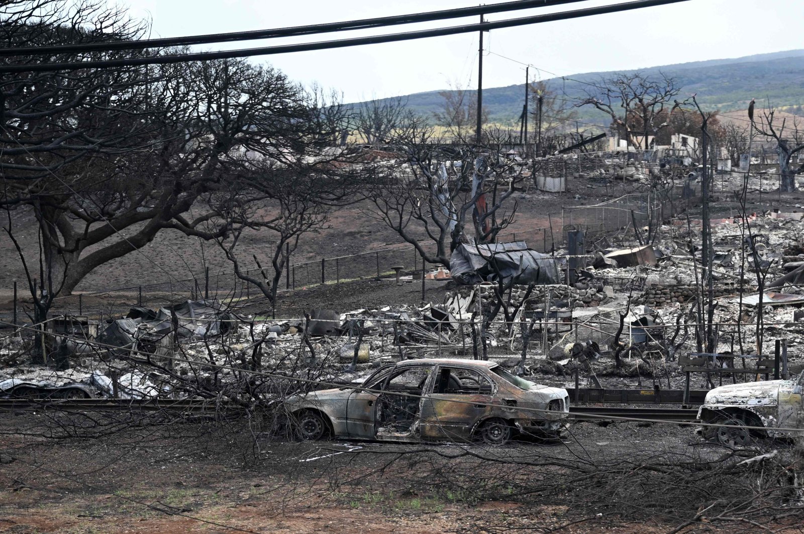 Fire damage is seen in Lahaina, Hawaii, U.S., Aug. 21, 2023. (AFP Photo)