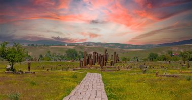 The ancient cemetery of Selcuk Turks, Ahlat, Bitlis, Türkiye. (Shutterstock Photo)