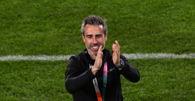 Spain's head coach Jorge Vilda applauds the crowd after his side won the Women's World Cup final football match against England at Stadium Australia, Sydney, Australia, Aug. 20, 2023. (AFP Photo)