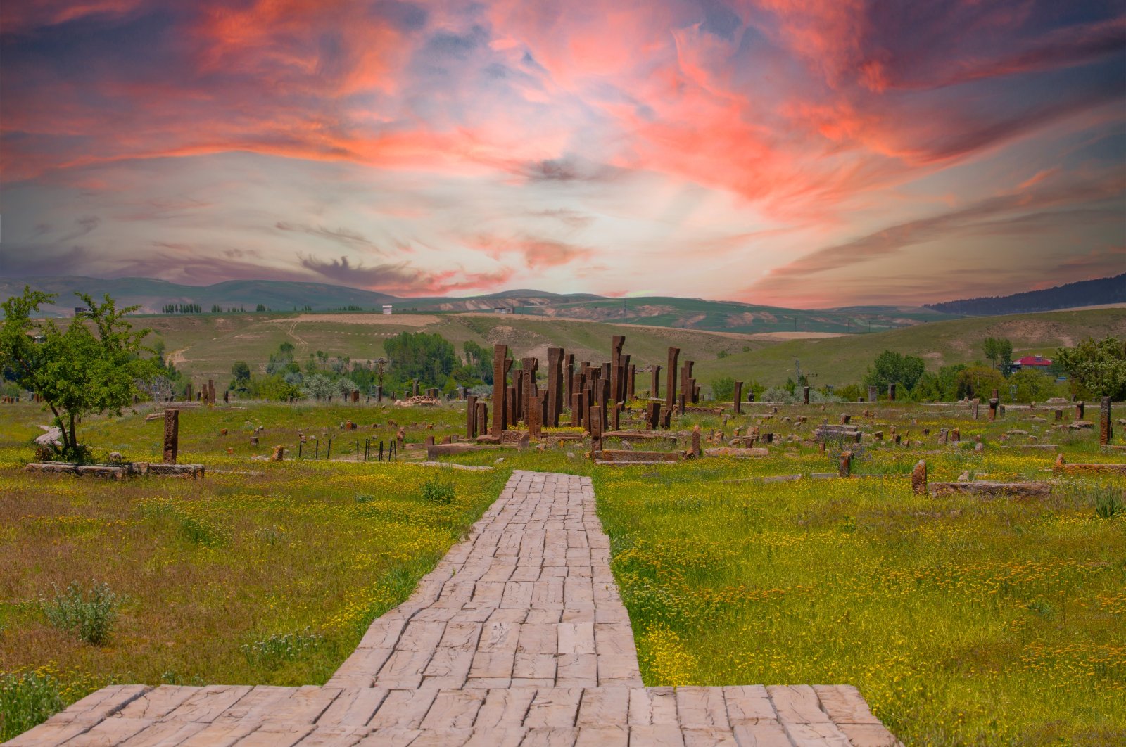The ancient cemetery of Selcuk Turks, Ahlat, Bitlis, Türkiye. (Shutterstock Photo)