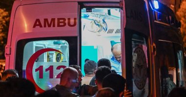 A clash broke out in the operation organized by the Istanbul Police Department teams in Kağıthane, Istanbul, Türkiye, Aug. 25, 2023. (AA Photo)