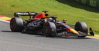Max Verstappen of the Netherlands winner of the race in action during the F1 Grand Prix of Belgium at Circuit de Spa-Francorchamps, Spa, Belgium, July 30, 2023. (Gettty Images Photo)
