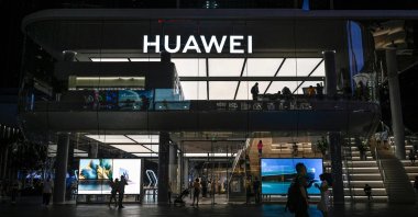 This photo shows the Huawei flagship store in Shenzhen, southern Guangdong province, China, July 12, 2022. (AFP Photo)