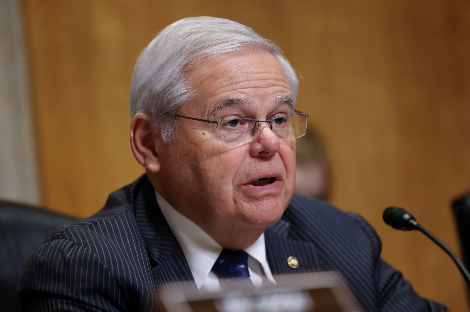 U.S. Senator Bob Menendez speaks during a Senate Foreign Relations Committee hearing on Capitol Hill in Washington, U.S., May 31, 2023. (Reuters Photo)